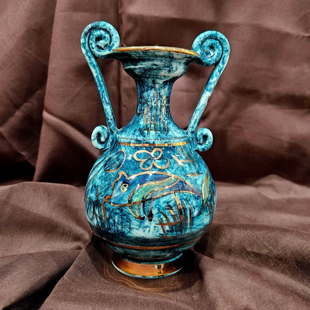 Grecian Ceramic Two-handle Handle Vase